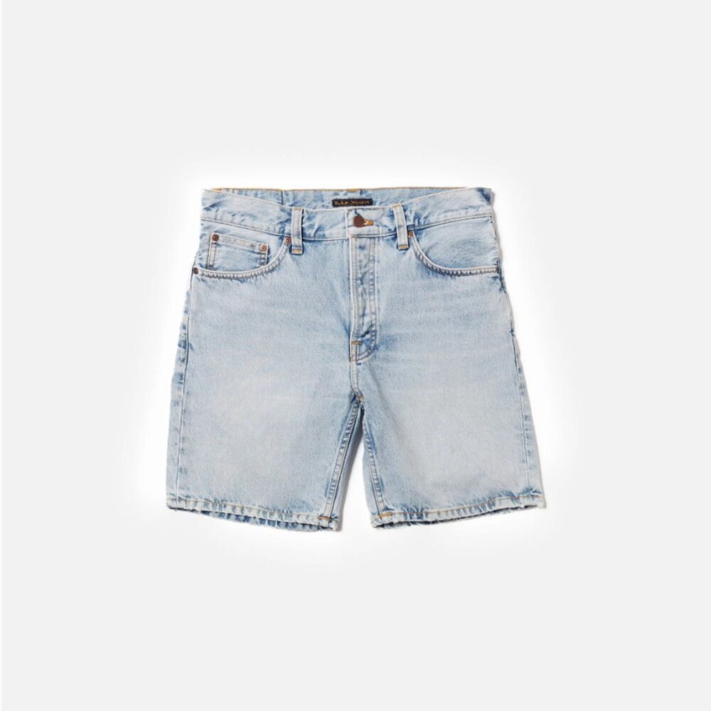 Nudie Denim Shorts in Sea Salt, Size 32